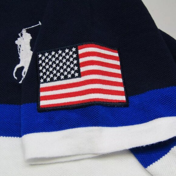 NEW POLO RALPH LAUREN Womens Polo Shirt Navy  Size XXL Team USA Flagbearer - Picture 12 of 12